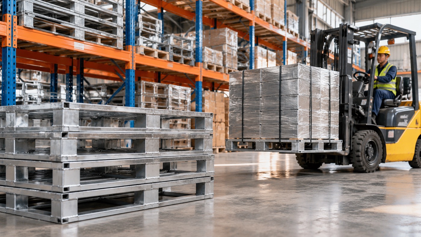 Khi pallet thép là lựa chọn phù hợp