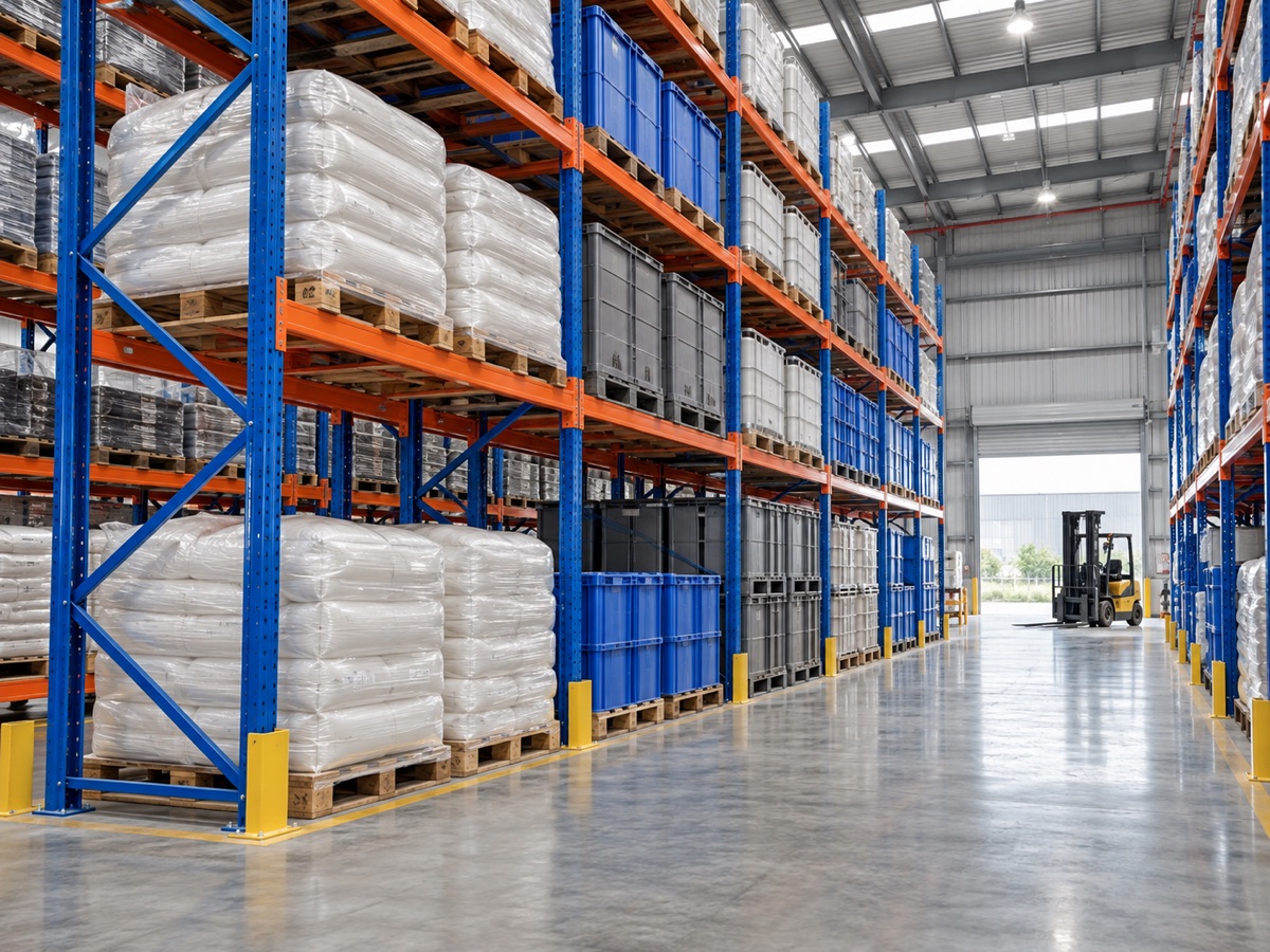 Kệ Sắt Để Pallet Kho Nhựa